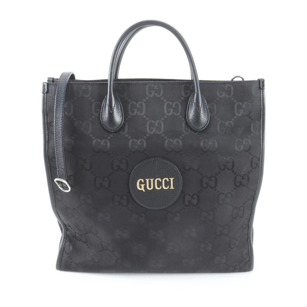 GUCCI Black Leather Tote Bag - Picture 1 of 12